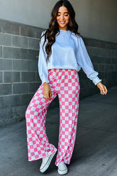 Pep Talk Checker Knit Pants